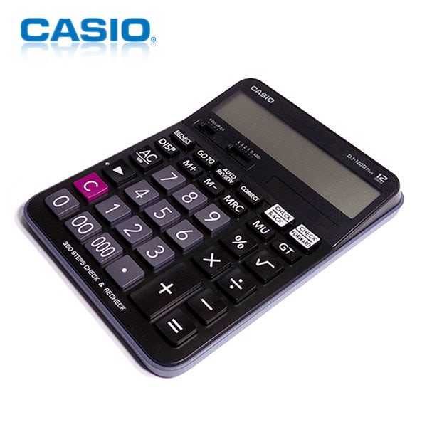 

CASIO CALCULATOR DJ 120D PLUS - CHECK & CORRECT KALKULATOR DESKTOP