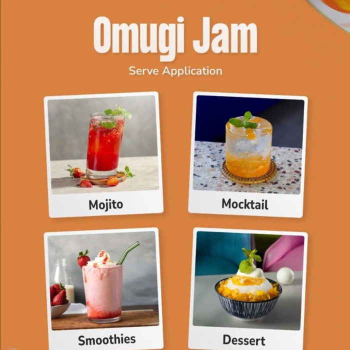 

SALE TERHOTT OMUGI FRUIT JAM TOPPING ALL VARIANT SELAI BUAH ASLI STRAWBERRY BLUEBERRY PEACH PASSION