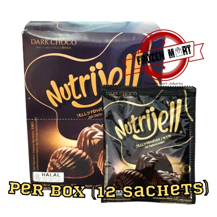 

SALE PROMO NUTRIJELL DARK CHOCO / AGAR AGAR INSTANT / KONNYAKU JELLY POWDER 30 GR READYY