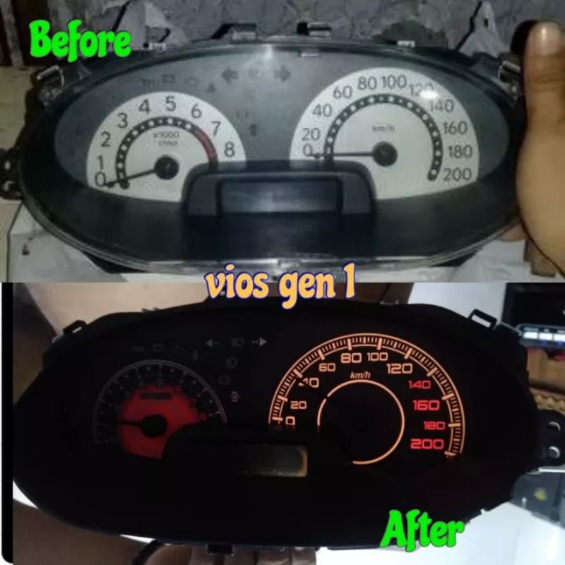Vios limo gen 1 (Papan Speedometer Variasi)