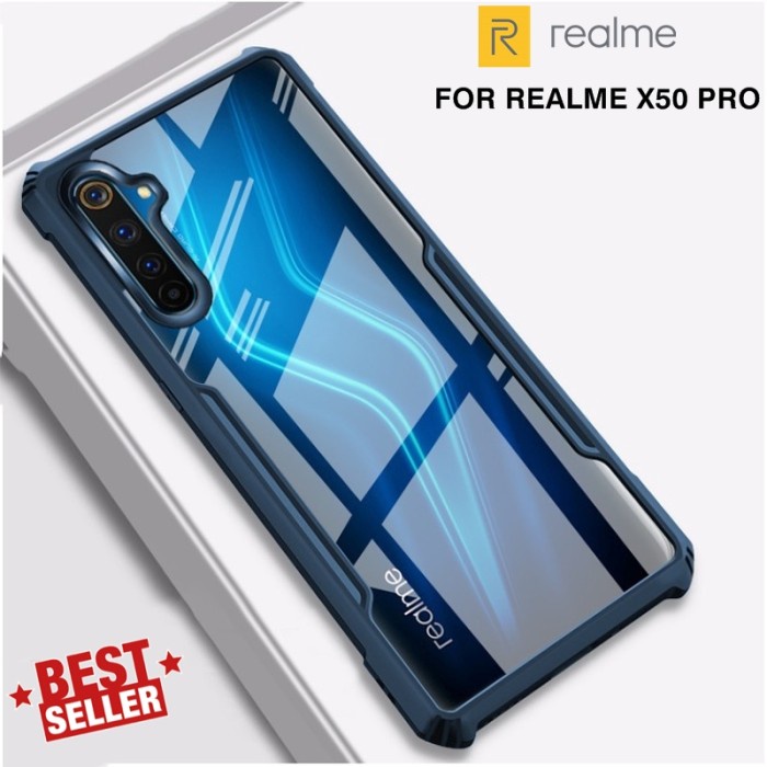 Case Realme X50 PRO Beatle Series Bumper Transparan Clear Casing Armor