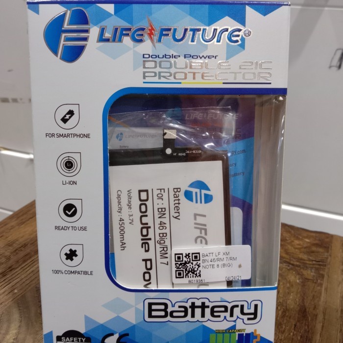 (Good) BATRE DOUBLE POWER REDMI 7 / NOTE 8 BN46