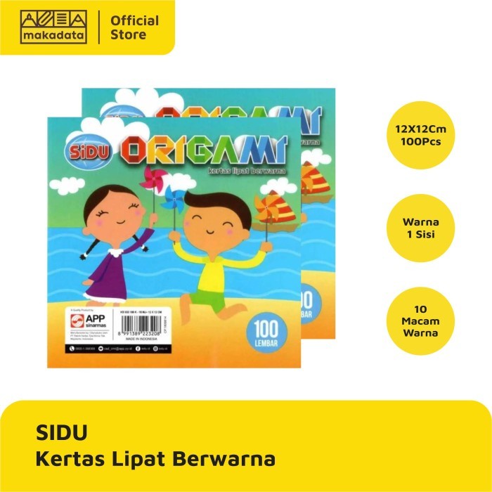 

(BestSeller) KERTAS ORIGAMI SIDU UKURAN 12X12 ISI 100 LEMBAR MURAH