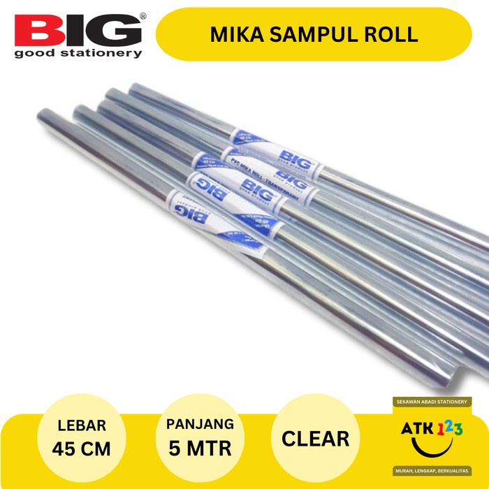

(BestSeller) Sampul Buku Mika Roll Panjang 45cm / Folio / Transparant