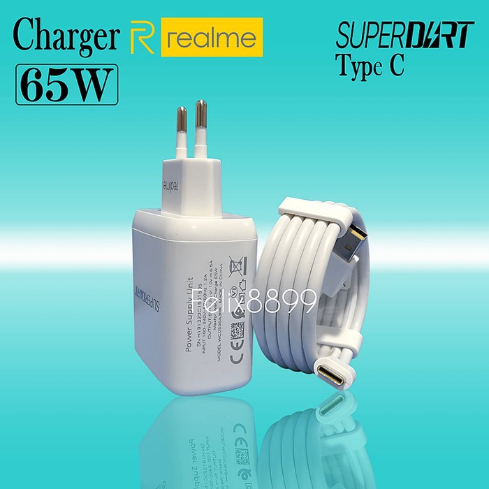 (Good) Charger Realme 7 Pro 8 Pro ORIGINAL Super Dart 65 Watt USB Type C