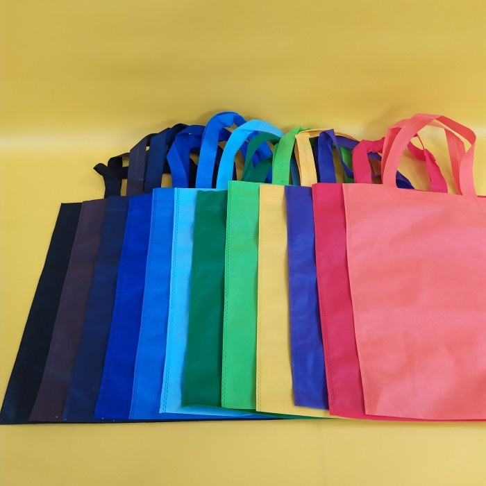 (BestSeller) Tas Spunbond 38x45x8 Sablon Goodie bag Spunbond