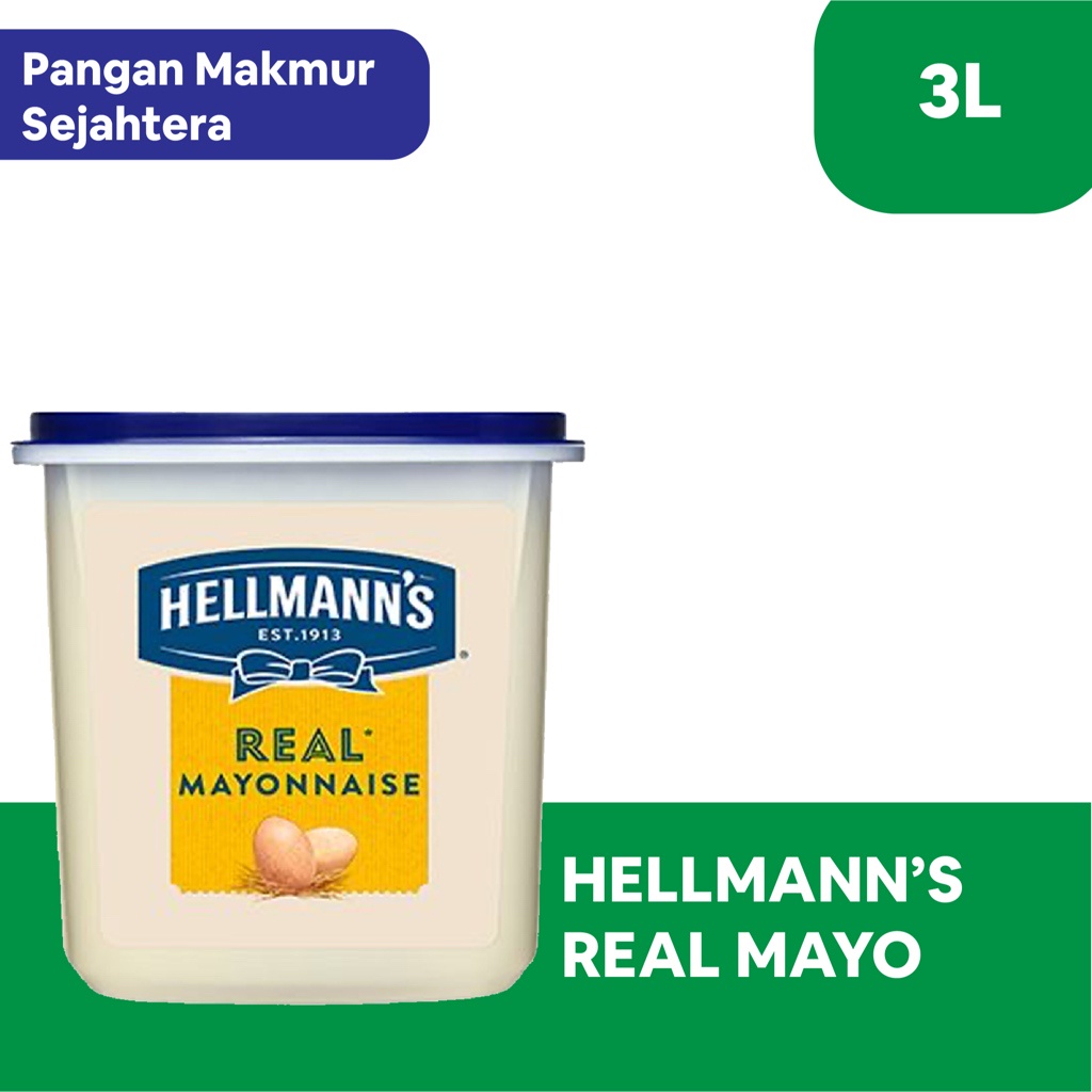 

HELLMAN'S - REAL MAYO MAYONNAISE TUBE / TOPLES 3 L