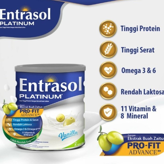 

(BestSeller) SUSU ENTRASOL PLATINUM COKLAT / VANILA 400gr/800gr