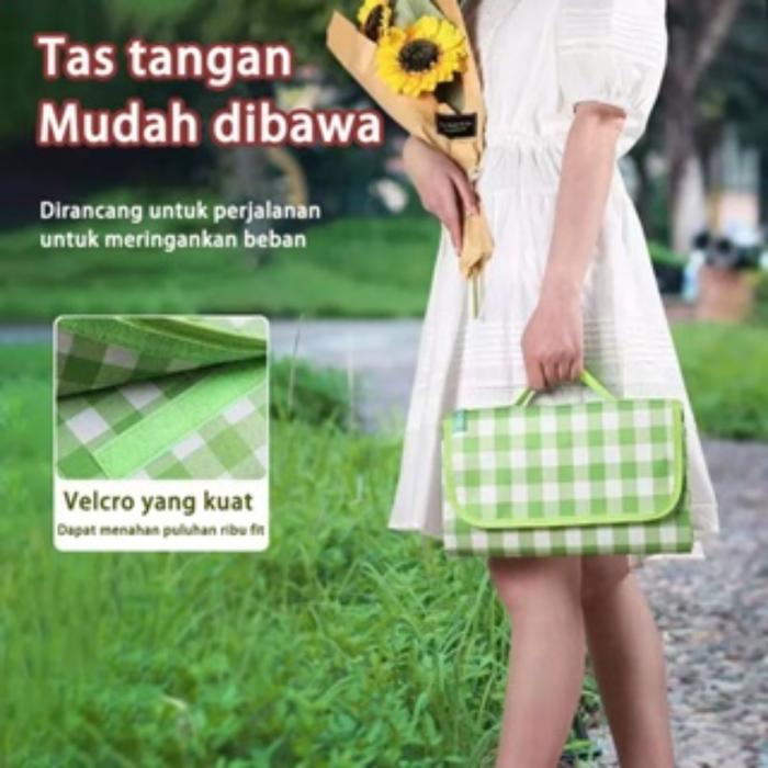 TEBAL 300*200cm Tikar Lipat / Tikar Piknik / Alas Piknik / Tikar Pantai Anti Air / tikar piknik