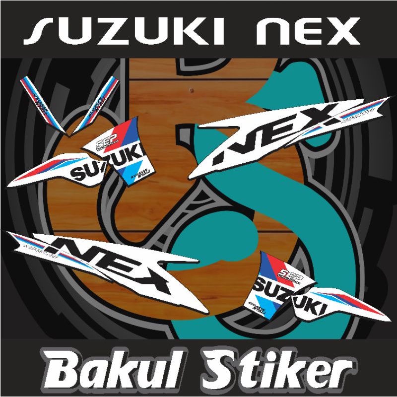jual striping suzuki nex lama/karbu ecstar terbaru