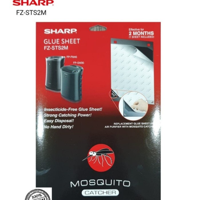 Sharp Lem Nyamuk Glue Sheet ORI FZ STS2M untuk FP-GM30YB/FP-FM40YB