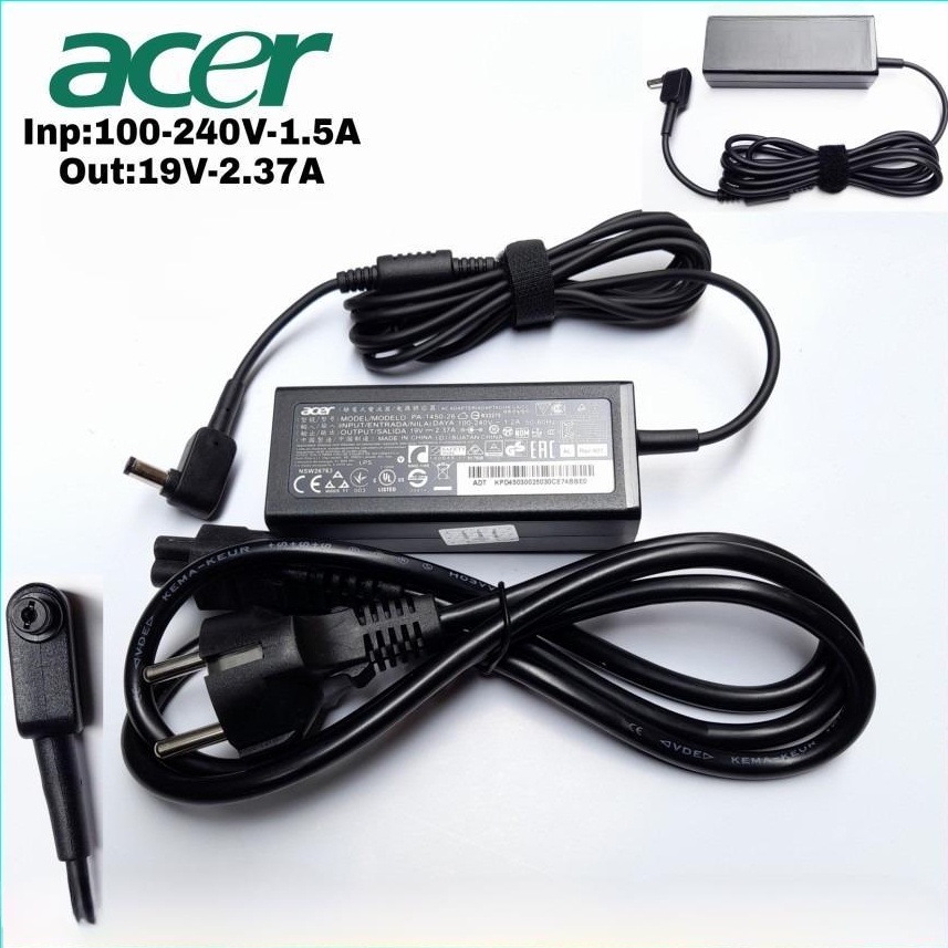 Adaptor Charger Laptop acer 19v 2.37a