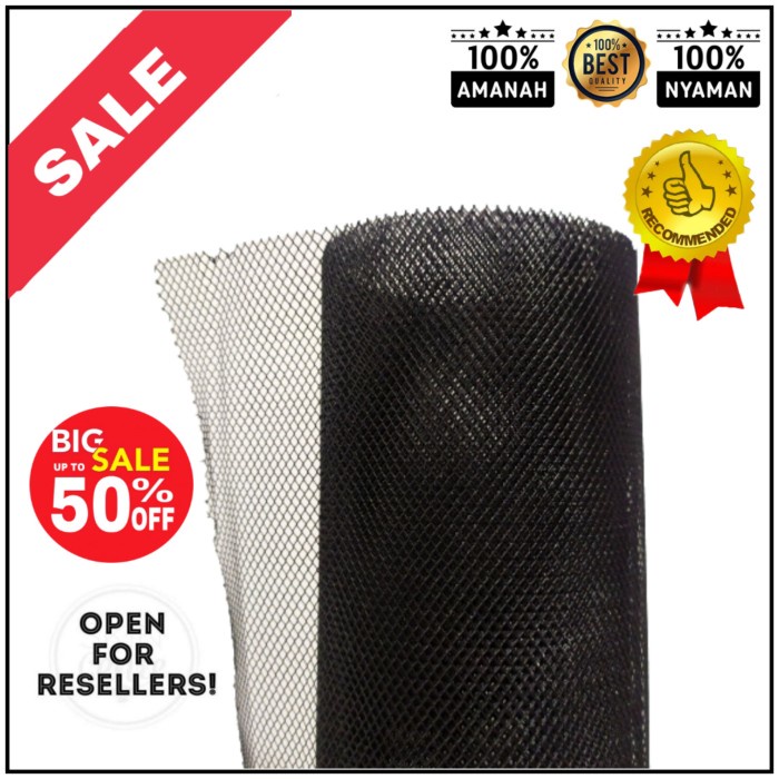kawat nyamuk baja- warna hitam harga per roll