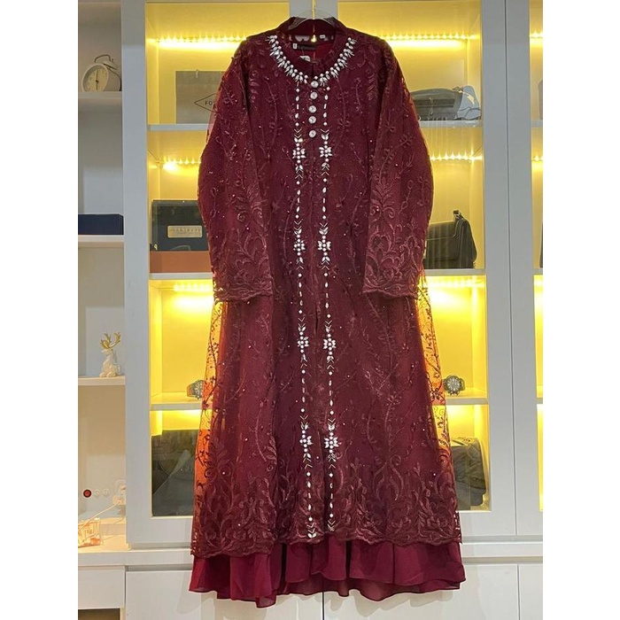 Hot Sale Gamis Andari / Gamis Pesta / Gamis Modern / Gamis Terbaru Gamis Alika Design 2025 Readyy