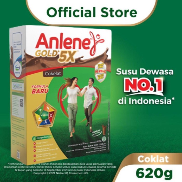 

(BestSeller) !!Anlene Gold 5X Susu Bubuk Dewasa Vanila 620g/600g - Nutrisi Tinggi Kalsium Untuk