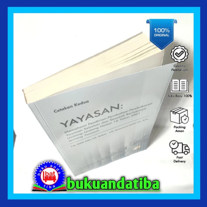 

Diskon Buku Yayasan Edisi Tahun 2024 - Dr. Habib Adjie, Sh., M.Hum. Packing Aman