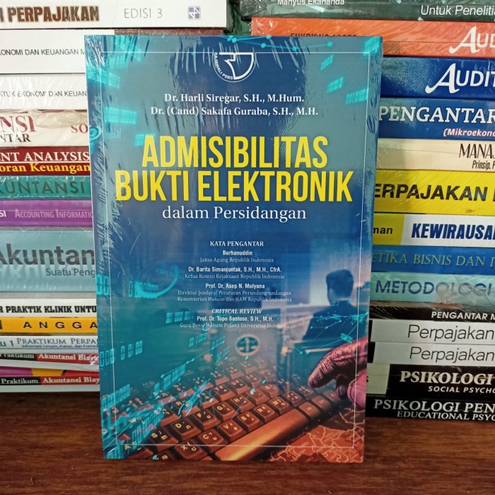 

Promo Admisibilitas Bukti Elektronik Dalam Persidangan - Dr. Harli Siregar Cod