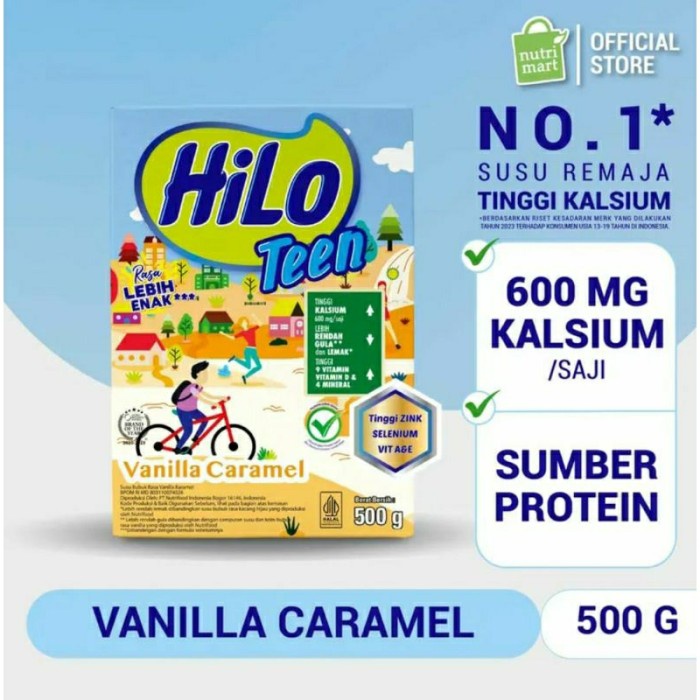 

(BestSeller) HiLo Teen Coklat 500gr /Biscuit caramel 500gr/Vanilla Caramel 500gr/Melon 500gr/Popcorn