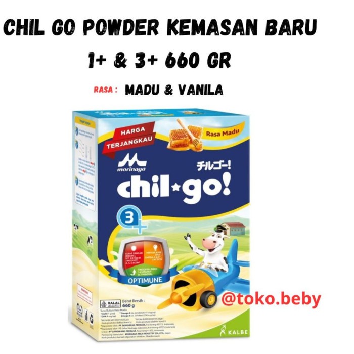 

(BestSeller) Morinaga Chil-Go Susu Bubuk 1+ & 3+ Madu/Vanila 660gr/toko.beby