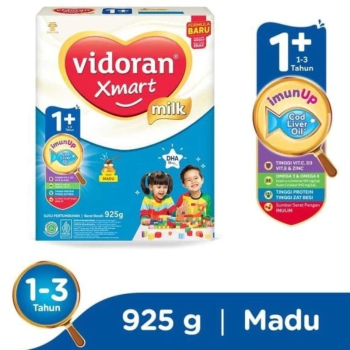 

(BestSeller) Vidoran Xmart 1+ Vanilla, Madu 700gr dan 925gr