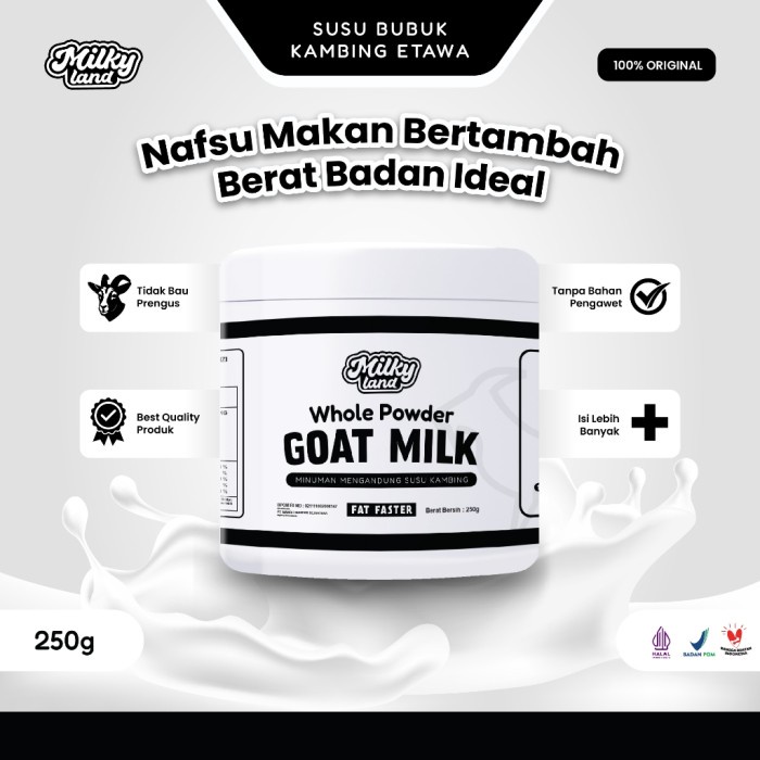 

(BestSeller) Susu Kambing Etawa bubuk Penambah berat badan 250gr