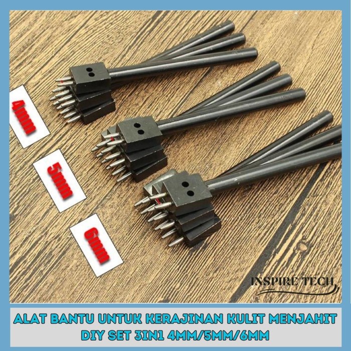 

Jual [READY] Alat Pembolong Kulit 3 in 1 Leathercraft Hole Punches Tool