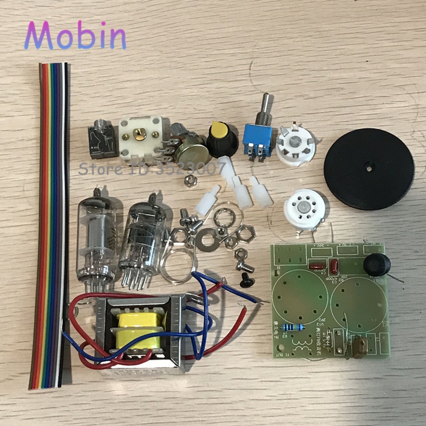 1Pcs/Lot Super Regenerative Tube Radio Fm Radio 6J1 + 2P2 Full Dc Tube Radio Best Quality