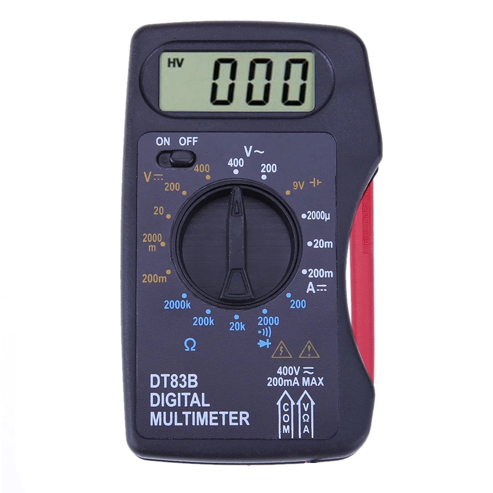 Portable Digital Multimeter 1999 Counts Mini Pocket Ammeter Voltmeter Current Voltage Ohm Meter