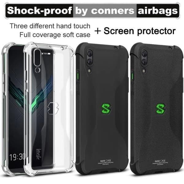 iMak Case Black Shark 2 / 2 Pro Airbag Shock Resistant Soft Casing