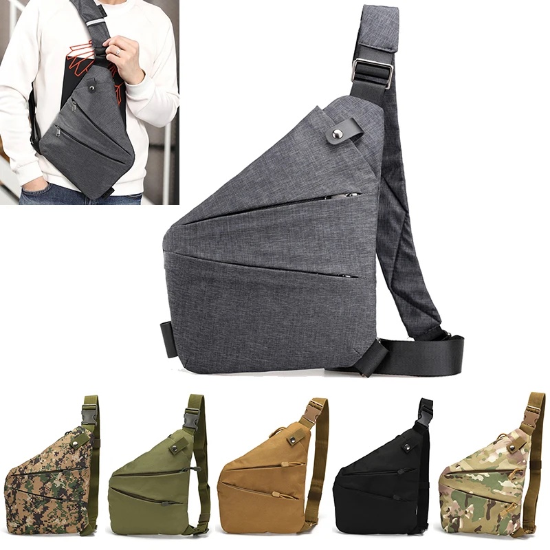Small Men Chest Bag Waterproof Chest Pack Travel Personal Pocket Tactical Male Sling Bag Chest Cross