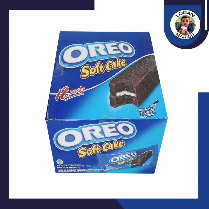 

Oreo Soft Cake Bolu Coklat 12 pcs