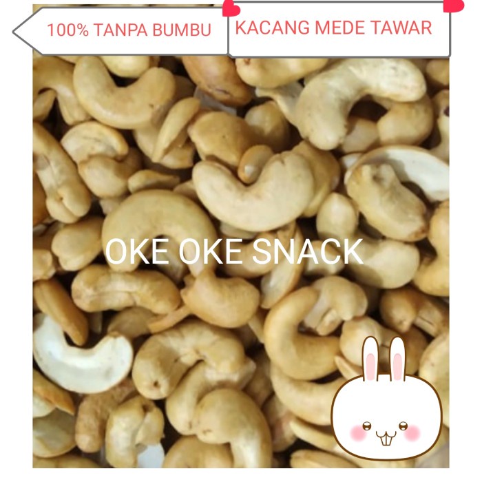 

Kacang Mede Tawar /Mede Panggang No SMG /Mede Vegetarian 500 Gram