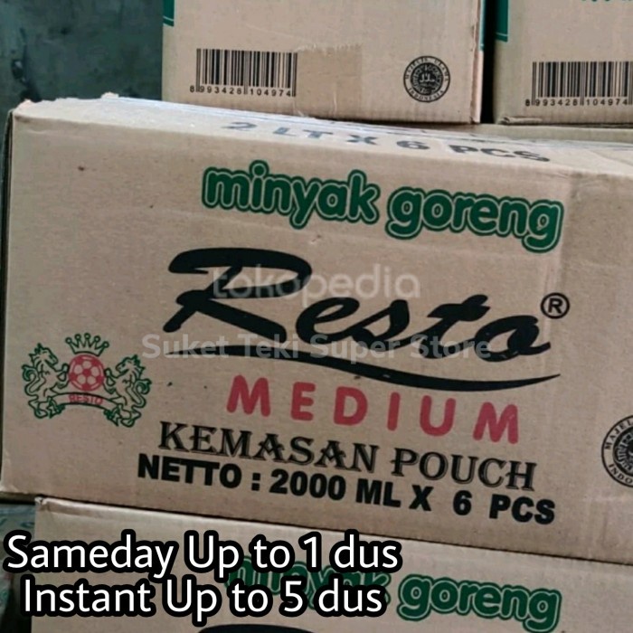 

Minyak Goreng 2 Liter Resto Refill 1 Karton isi 6
