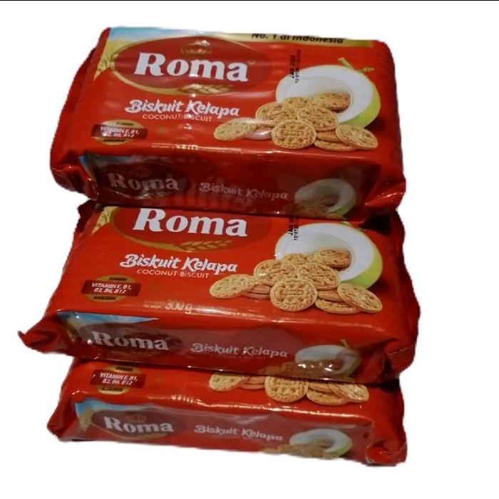 

Paket isi 3 Roma kelapa biskuit @ 300g dengan vitamin B1 B2 B6 B12 Cookies Food
