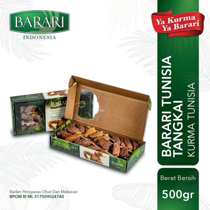 

Kurma Tangkai Barari Premium 500gram Camilan Kering Makanan Manis