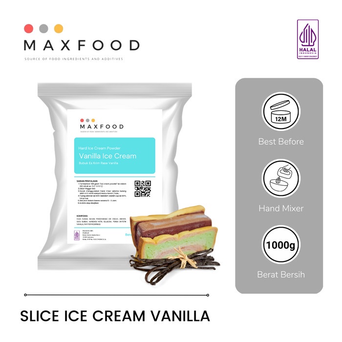 

Sale Terbatas Bubuk Es Krim Potong Vanila / Es Potong Vanilla 1 Kg Aman