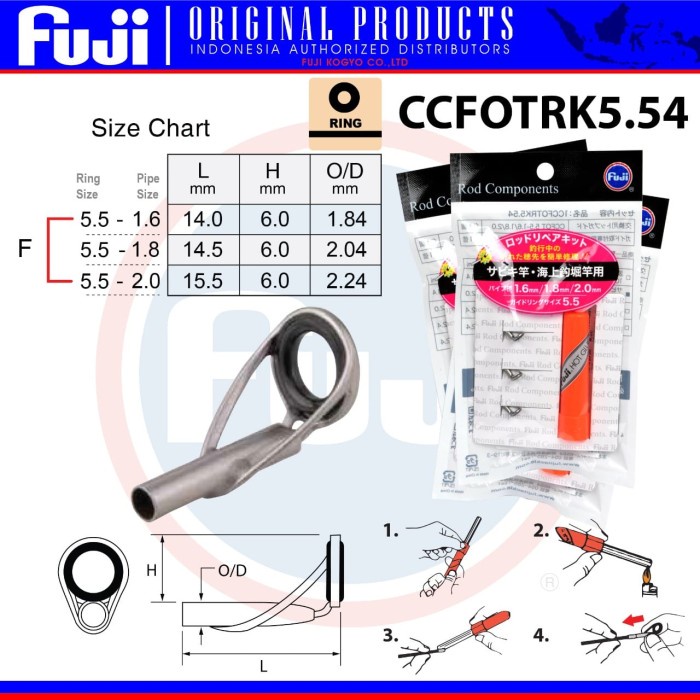 RING FUJI TOP GUIDE CCFOTRK MARIT CINCIN FUJI TOP