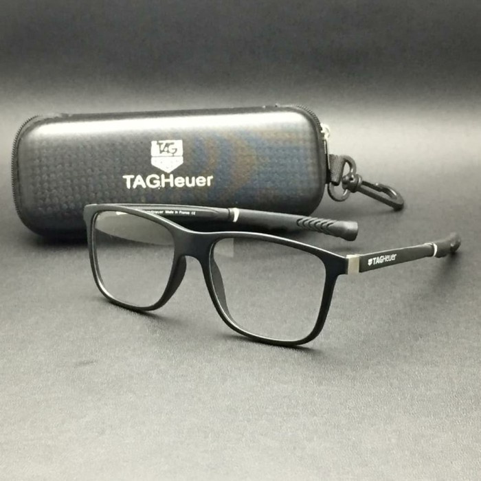 Kacamata Tagheuer 0522 Black Frame Kacamata Pria Best Quality