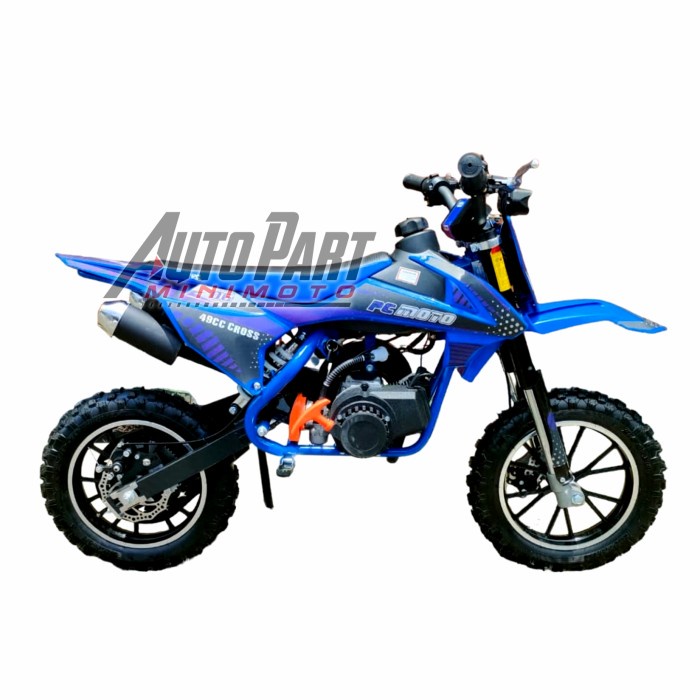 Motor Mini Trail Double Starter 50Cc Elektrik Strater + Pullstarter 2T {Ready High Quality Best