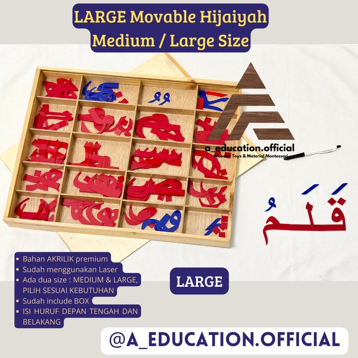 Montessori Lma Hijaiyah Montessori Asli 100%