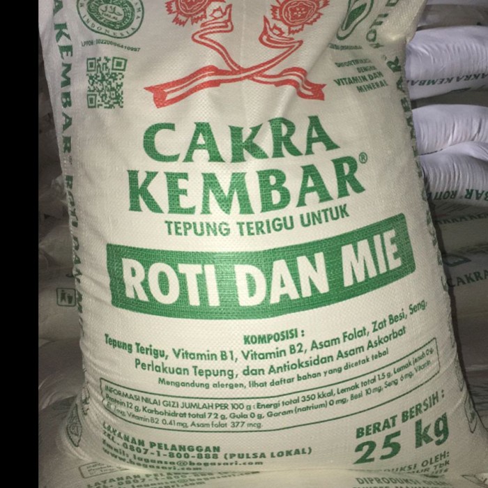

tepung terigu cakra kembar 25 kg