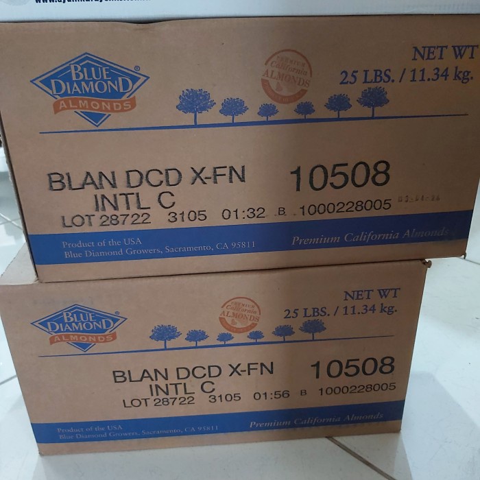 

Tepung Almond / Almond Powder Blue Diamond Kemasan 1 Dus 11.34Kg