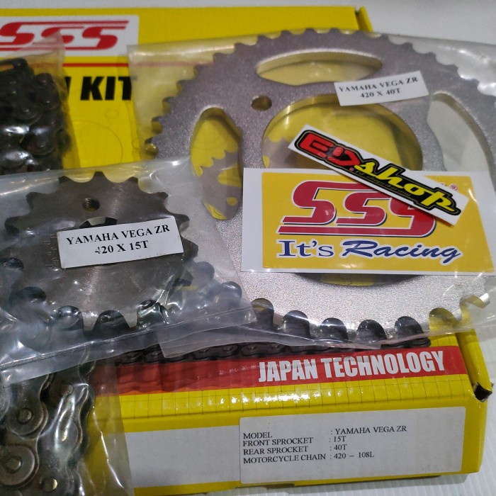 gear SET 420 VEGA ZR SSS CHAINKIT JUPITER Z1 ZR FI INJEKSI ORI GIR GER