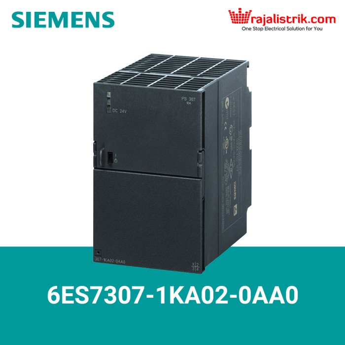 SIEMENS 6ES7307-1KA02-0AA0 S7-300 REGULATED POWER SUPPLY PS307 24V/10 A DC TERMURAH