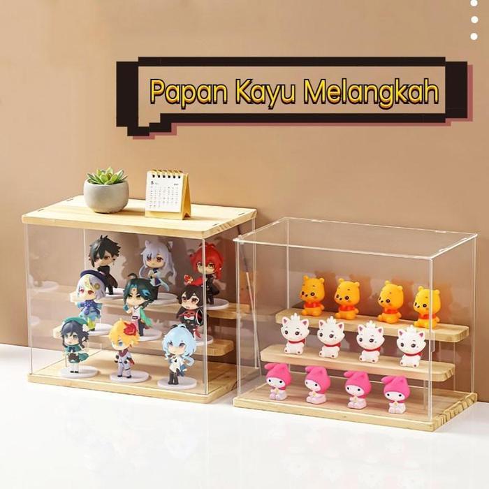 

PROMO SPECIAL Vixplorn Storage Organizer 3 Tingkat/Kotak Display Penyimpanan Bening Kualitas Tinggi