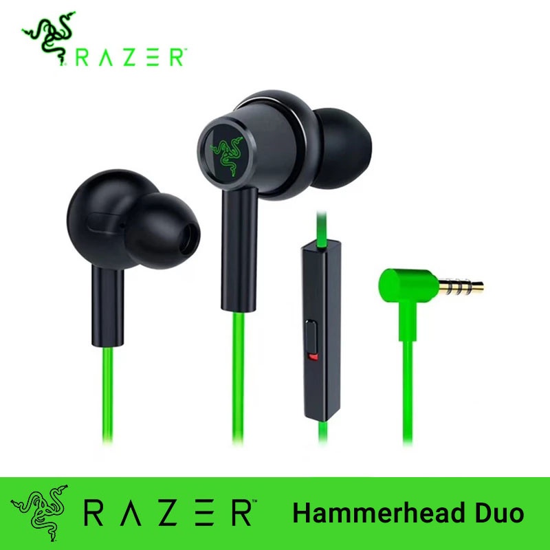 Razer Hammerhead Duo Earphone Compatible With Console High Quanlity Wired Headphones In-Ear Wired
