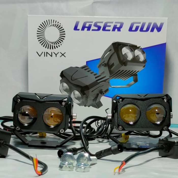 Lampu Tembak Sorot LED Laser Gun MT27 MT 27 D2 Motor Mobil Putih Putih
