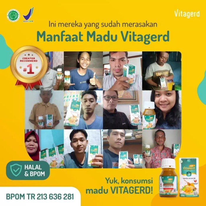 

Sale Terbatas Madu Vitagerd Original 350 Gram Aman