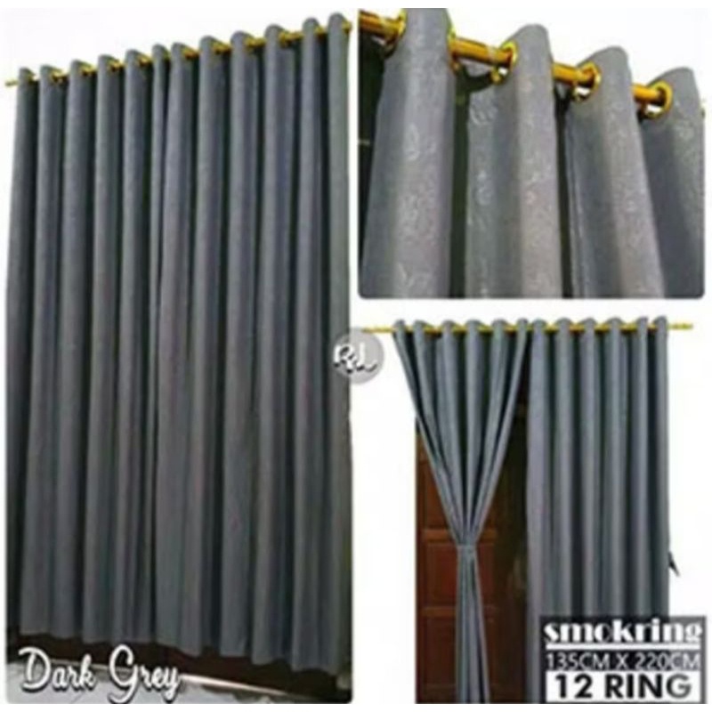 Gorden Tirai Estetik Ruang Tamu Murah Kamar Bagus N1S0 Multifungsi Kolong Dapur Terlaris Curtain Pol