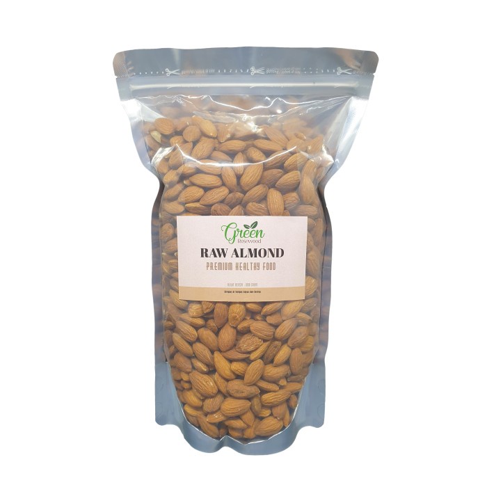 

JTTOP" KACANG ALMOND MENTAH UTUH 1 KG PREMIUM - RAW ALMOND WHOLE 1000 GRAM